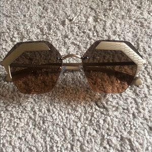 BVLGARI Gold sunglasses